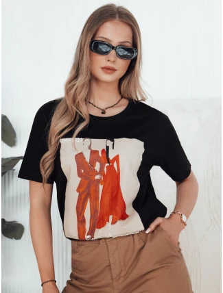 Dámské tričko COMDI černé FashionStreet RY2583 Dámské tričko COMDI černé FashionStreet RY2583