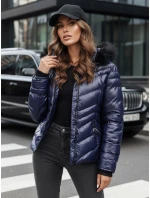 Dámská zimní bunda s kapucí CRUNKIES navy blue FashionStreet TY4491