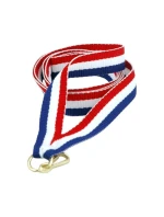 Stuha 22 mm - červená, bílá a modrá Stuha 22 mm - červená, bílá a modrá