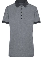 Daiber JN 705 Dámské žerzejové melírované polo 02.0705 black melange/black
