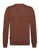 Pánská mikina H10600T21244C3 tmavě hnědá - Sublevel