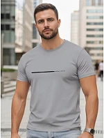 Pánské bavlněné tričko s nápisem „Whatever“, šedé, FashionStreet NX5128R Pánské bavlněné tričko s nápisem „Whatever“, šedé, FashionStreet NX5128R