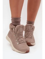 Dámské Boty S Kožešinou Big Star MM274487 Šedé