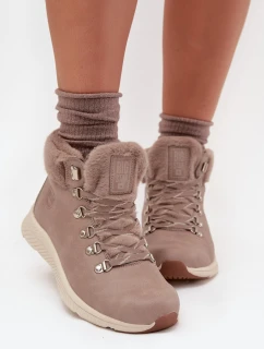 Dámské Boty S Kožešinou Big Star MM274487 Šedé