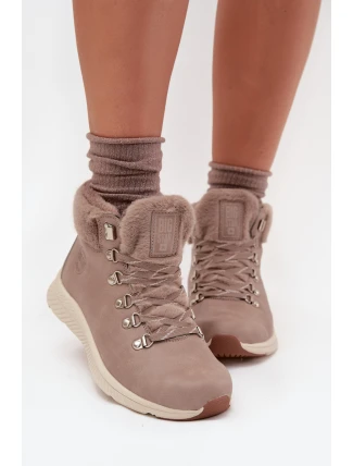 Dámské Boty S Kožešinou Big Star MM274487 Šedé