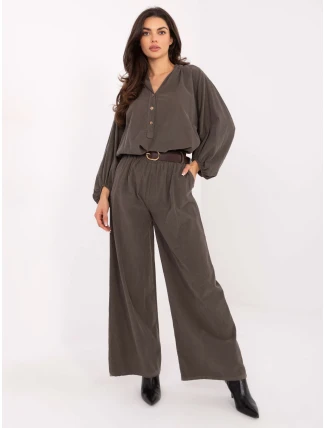 IT KS košile 233607.63 tmavá khaki