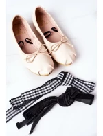 Šněrovací Baleríny Lu Boo Nude Šněrovací Baleríny Lu Boo Nude