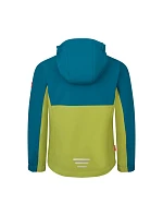 Trollkids Kristiansand Softshellová bunda hruškově zelená/laguna zelená/sluncová Sahara (320-360)