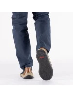 Rieker 05226-14 námořnicky modrá kožená polobotka s prolamovanou podrážkou