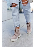 Semišové boty Trapper Tiered Světle fialová Dalles Semišové boty Trapper Tiered Světle fialová Dalles