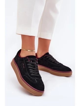 Semišové Dámské Tenisky Daniel Lopez SS2D4006 Černé
