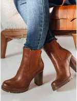 Dámské kozačky CHICMOVE na podpatku velbloudí barvy FashionStreet ZY0577 Dámské kozačky CHICMOVE na podpatku velbloudí barvy FashionStreet ZY0577