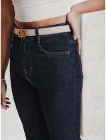 Dámské džíny s širokými nohavicemi tmavě modré FashionStreet UY2775 Dámské džíny s širokými nohavicemi tmavě modré FashionStreet UY2775