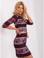 LK SK 507231 šaty.71P tmavě fialová LK SK 507231 šaty.71P tmavě fialová