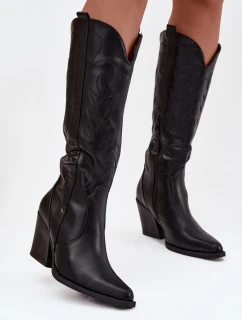 Kozačky na podpatku  model 220714 Step in style