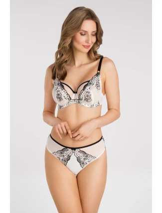 Gorsenia K 842 Černobílá tanga S-2XL