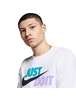 Pánské tričko Tee Just Do It Swoosh, bílé, AR5006 101 Pánské tričko Tee Just Do It Swoosh, bílé, AR5006 101