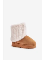 Dětské Sněhule S Kožíškem Camel Crisie