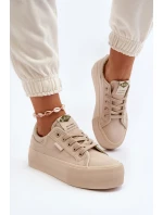 Dámské Tenisky na platformě Lee Cooper Béžová