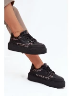 Dámské tenisky na platformě Big Star – černé