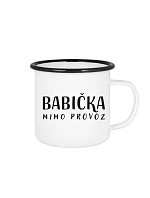 BABIČKA MIMO PROVOZ - bílý plecháček 350 ml BABIČKA MIMO PROVOZ - bílý plecháček 350 ml