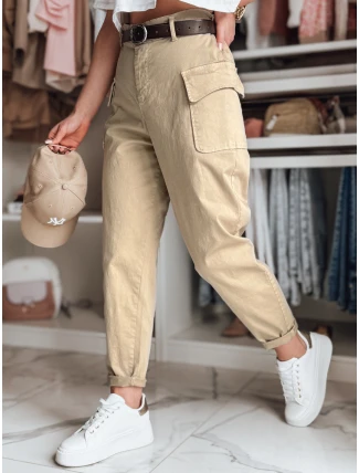 Dámské pytlovité kalhoty GOTRENDI dark beige FashionStreet UY2525
