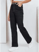 Dámské široké džíny černé FashionStreet UY2748