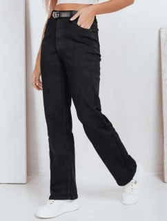 Dámské široké džíny černé FashionStreet UY2748
