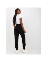 Černé základní teplákové kalhoty s kapsami (B-005.11X)