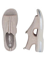 Dámské sandály na platformě růžové Rieker V59B5-31