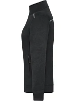Daiber JN 897 Dámská pracovní pletená fleece bunda - Solid 02.0897 black/black Daiber JN 897 Dámská pracovní pletená fleece bunda - Solid 02.0897 black/black