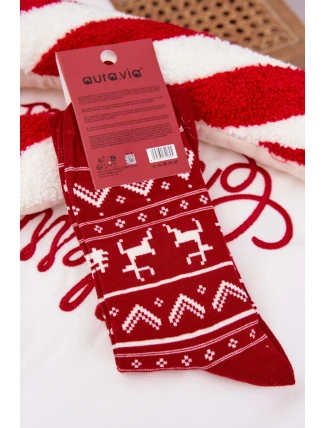 Pánské Vánoční ponožky Červený sob Pánské Vánoční ponožky Červený sob