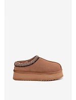 Kožené semišové zimní boty Vinceza 97972 Camel