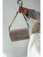 Dámská kabelka z přírodního semiše Mirine – béžová