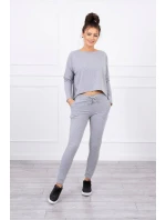 Souprava s oversize šedou halenkou Souprava s oversize šedou halenkou