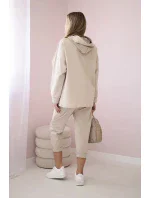 Souprava Punto Milano Winter Hoodie + kalhot béžový Souprava Punto Milano Winter Hoodie + kalhot béžový