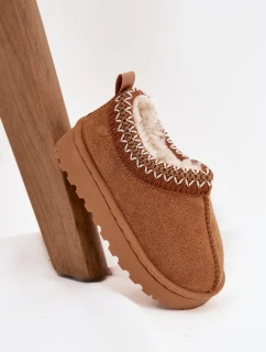 Dětské sněhule s výšivkou Camel Prina