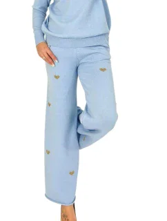 Dámské kalhoty Comfort fit blue - MM FASHION