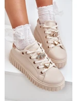 Dámské Tenisky S Kroužky Béžové Grelesi