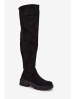 Dámské holínky přes koleno S.Барски HY42-122 Černé Dámské holínky přes koleno S.Барски HY42-122 Černé