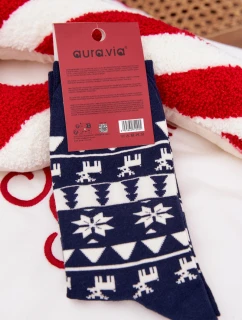 Pánské Vánoční Pestré Ponožky S Sobem Námořnické