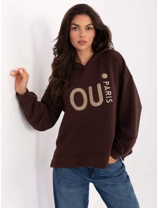 IT BL mikina H2314.26 tmavě hnědá