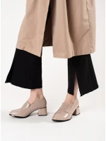 Praktické hnědé dámské polobotky Obcas Praktické hnědé dámské polobotky Obcas