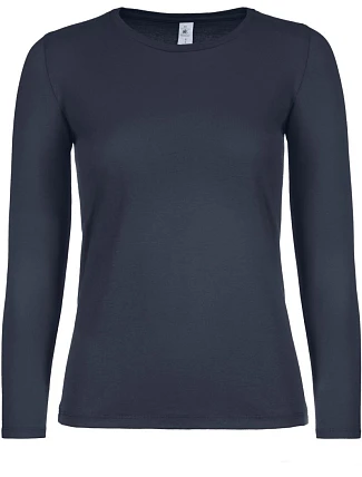 B&C #E150 LSL /women Dámské tričko s dlouhým rukávem 01.006T navy B&C #E150 LSL /women Dámské tričko s dlouhým rukávem 01.006T navy