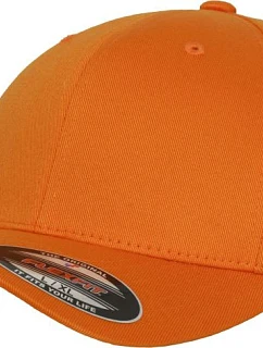 Flexfit 6277 6 Panelová kšiltovka Flexfit Wooly Combed 55.6277 orange