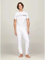 Pánské tričko UM0UM03196 YBR bílé - Tommy Hilfiger Pánské tričko UM0UM03196 YBR bílé - Tommy Hilfiger