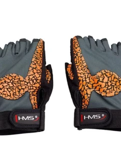 Tělocvičné rukavice Oragne/Gray W HMS RST03 r.M dámské