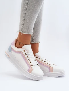 Dámské tenisky s flitry růžové Elnami