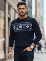 Pánský tmavě modrý svetr FashionStreet WX2277