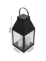 DEKORATIVNÍ LUCERNA SE 3 SVÍČKAMI